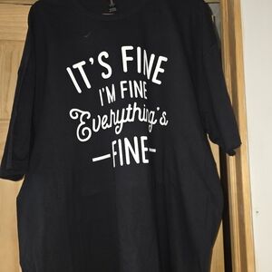 Unisex Black Graphic T-Shirt